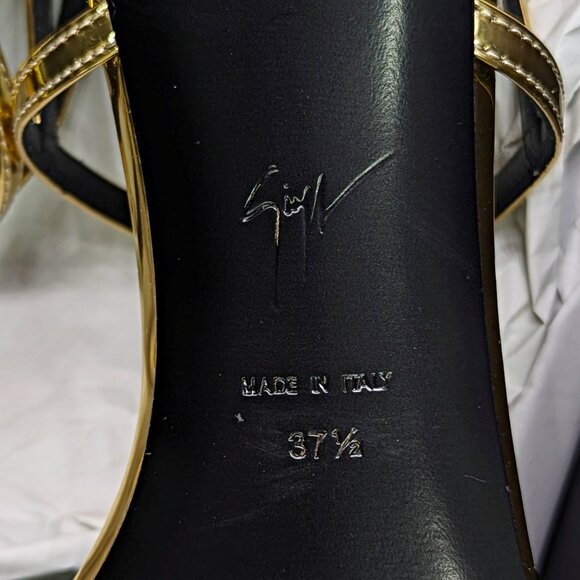 Giuseppe Zanotti Women's Symonne 70 Toe Ring Heel Sandals Size 37.5 (MSRP $795) - Picture 9 of 11